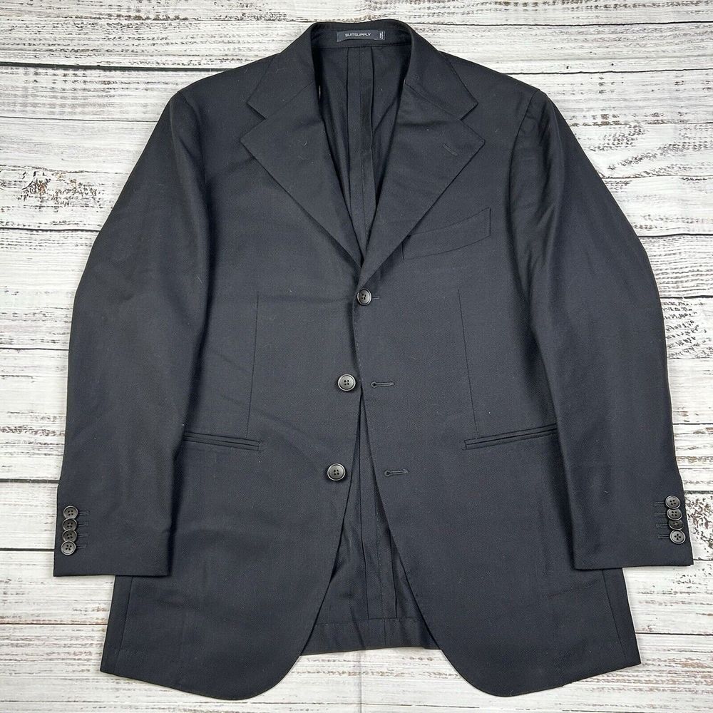 Suitsupply Men's Dark Navy Three-Button Sport Coat
